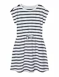 NAME IT Mädchen Nkfmie Ss Dress Noos Kleid, Dark Sapphire/Stripes:y/D Stripes, 146
