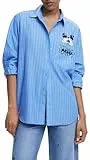Desigual CAM_MICKYSTRIPES, 5055 Marea Blue, XL