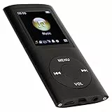 MP3-Player/MP4-Player, MP4-Musikplayer Unterstützt Bis zu 64 GB TF-Karte, Digitaler 1,8-Zoll-LCD-Bildschirm, Tragbarer HiFi-Musikplayer mit Verlustfreiem Sound und Lautsprecher(Schwarz)