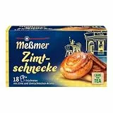 Meßmer Zimtschnecke | 18 Teebeutel | Vegan | Glutenfrei | Laktosefrei, 45g