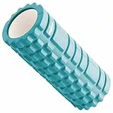 MAXXIVA® Massagerolle 33x14 cm Faszienrolle Trainings-Rolle Fitness-Zubehör Fitness-Training Fitness-Gerät Yoga Gymnastik Pilates Physiotherapie (Türkis)