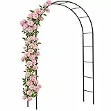 Gardebruk® Rosenbogen 240x140x37cm Metall Stabil Wetterfest Garten Rankgitter Rankhilfe Rankbogen Metallbogen Gartenbogen