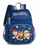 Paw Patrol Rucksack mit Chase, Marshall und Skye Jungen Mädchen von 3-6 Jahren, Kita- und Kindergartentasche mit Brustgurt – 31cm x 25cm x 10cm 8L Fabrizio (M, Blau)