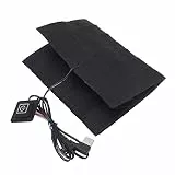 Duokon USB-Heizkissen, Elektrische Heizmatte, Elektrisch Beheiztes Tuch aus Polyester-Baumwolle, 3 Heizeinstellungen 86 Bis 122 F, Waschbares, Flexibles Wärmekissen Für Reisen, Büro, Outdoor, Knie,