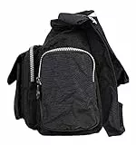 Bag-Street Damen Nylon Shoppertasche UmhÃngetasche Crossover Bag Schultertasche Schwarz