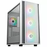 Cooler Master MasterBox 600 RGB Full Tower Cristal Templado USB-C Blanca