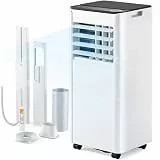 EUHOMY Tragbare Klimaanlage, 10.000 BTU, tragbare 4-in-1-AC-Einheit bis zu 450 Quadratfuß, 4 Klimamodi mit Kühlung, Ventilator, Luftentfeuchter, Schlaf