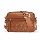 Missnine Kleine Umhängetasche für Damen, gesteppte Umhängetaschen, Schulterhandtaschen aus weichem Leder mit verstellbarem Riemen