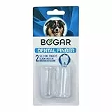 bogar, Bogadent Silicone Finger, Zahnbürste Hund, Hundezahnbürste mit Borsten- und Noppenstruktur, Fingerförmiger Zahnsteinentferner Hund, Hundezubehör für Hygiene und Gesundheit, 2 Stück