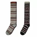 NORDIC Socks, 2 Paar, Merinowoll-Kniestrümpfe für Männer und Frauen. Wintersocken, Warme Socken, Weich und Bequem (39-42, Bjørn)