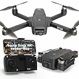 TTROARDS TT36 GPS Drohne mit 4K-Kamera für Erwachsene, 5G WLAN Echtzeitübertragung, GPS Intelligente Rückkehrfunktion, Follow-Me-Funktion, RC-Quadcopter Bürstenlose Motoren Drohnen für Anfänger