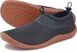 WHITIN Herren Wasserschuhe für Damen Aquaschuhe Badeschuhe Schnell Trocknend Surfschuhe Strandschuhe Schwimmschuhe Dunkelgrau Größe 44