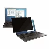 Fellowes PrivaScreen Blickschutzfilter und Bildschirmschutz für 14 Zoll (35,56 cm) Laptops 16:9 Widescreen - Einfach anbringen und abnehmen mit Quick Reveal Tabs, schwarz