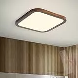 TZSMUM Innen LED Modern Deckenlampe mit Fernbedienung Deckenleuchte 2700K-6500K Dimmbar Deckenbeleuchtung Massivholz Minimalistisch Geometrisch Dekorativ für Wohnzimmer küche (30cm,B)