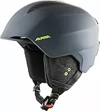 ALPINA Grand - Sicherer, Optimal Klimatisierter, Bruchfester & Anpassbarer Skihelm Für Erwachsene, Charcoal-neon matt, 57-61 cm