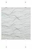 GARDINIA Plissee zum Klemmen, Blickdichtes Faltrollo, Alle Montage-Teile inklusive, EASYFIX Plissee Katy Wave verspannt mit Zwei Bedienschienen, Weiß, 70 x 130 cm (BxH)