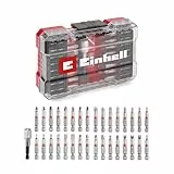 Original Einhell M-CASE 33-tlg. Bit-Set (für Akkuschrauber und Bohrmaschinen mit 50-mm-Bits aus S2 Stahl, Schnellwechselbithalter aus Karbonstahl inkl. Aufbewahrungsbox)