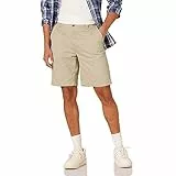 Amazon Essentials Herren Classic-Fit-Chino-Shorts, 23cm, Kaki, 36W