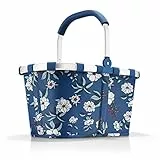 reisenthel carrybag garden blue – Stabiler Einkaufskorb mit viel Stauraum und praktischer Innentasche – Elegantes und wasserabweisendes Design