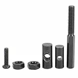 Alomejor Scooter Shaft Locking Screw Carbon Steel Kit Klappbare Zugstangenschraube für Elektroroller MAX G30