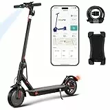 E Scooter mit Straßenzulassung 350W Motor,25-30km Reichweite,8.5' Wabenreifen Elektroroller Belastung LED bis 120kg 20km/h ABE Elektro Scooter Faltbarer E Roller für Pendeln Duales Bremssystem