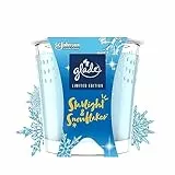 Glade (Brise) Duft-Kerze im Glas, Starlight & Snowflakes, mit ätherischen Ölen angereichert, 6er Pack (6x129 g)