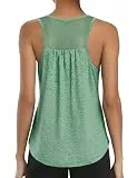 Wayleb Damen Sport Tank Top Fitness Gym Locker Running Yoga Oberteil Sommer Baumwolle Workout Ärmellos Pilates Laufshirt S-3XL