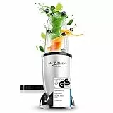 GOURMETmaxx Mr. Magic Mixer | Smoothie Maker - 4-tlg. | Standmixer mit Mixbecher & Frischhaltedeckel | Blender mit 8 Funktionen | Food Processor für Shakes, Smoothies, Shots & Co.