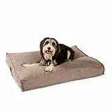 JAMAXX Premium Hundekissen Orthopädisch Weich Memory Foam, Waschbar, Nässeschutz Wasserabweisend - Dicke Füllung Visco Elastisch, Flauschig Samtartiger Stoff, Hundebett PDB1001