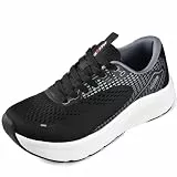 JACKSHIBO Breite Zehenbox für Herren, Fußgewölbeunterstützung, breite Breite, Sneaker für Laufen, Walking, Athletik, Tennis, orthopädisches Plantarfasziitis-Workout, mit dick gepolsterter