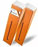 2Stück Spaltkeil für Holz Spaltkeil Holz spalten - Splitting Wedge Holzspaltkeil Orange - Treibkeil perfekt zum Holz spalten -1,8Kg