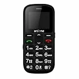artfone CS181 Schwarz Seniorenhandy Ohne Vertrag, Dual SIM 2G GSM Handy mit Großen Tasten, SOS Notruftaste, Taschenlampe, Großtastenhandy mit Ladestation,800mAh Akku, FM-Radio,1,77 Zoll Farbdisplay