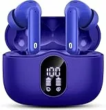 Bluetooth Kopfhörer, Bluetooth 5.3 Kopfhörer mit 4 Mic, Wireless In Ear HiFi Stereo, 36 Stunden Bluetooth Kopfhörer LED Display, Kabellose Kopfhörer IP7 Wasserdicht, USB-C, Touch Control, Intensives