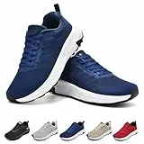 Schuvox Laufschuhe Herren Damen Turnschuhe Breite Hallenschuhe Bequem Straßenlaufschuhe Gymnastikschuhe Atmungsaktiv Sportschuhe rutschfest Joggingschuhe Sommer Sport Schuhe Blau 41