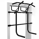 PULLUP & DIP Klimmzugstange Türrahmen ohne Bohren inkl. Dip Station – Türreck mit Dip-Stange – Dip Barren Erweiterung für Zuhause – Klimmzug Dip Set für Calisthenics, Dips & Krafttraining