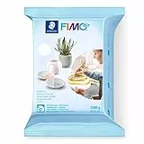 STAEDTLER lufttrocknende Modelliermasse FIMO air, weiß, sofort gebrauchsfähig, kein Brennvorgang notwendig, 1000g, angenehme Haptik, klebt nicht, 8101-0