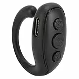 Zunate Handy Bluetooth Fernbedienung, ABS Ringform, Bluetooth Fernbedienung, Page Turner, Drahtlose Bluetooth Selfie Taste, Clicker, Kamera Auslöser Fernbedienung, für Smartphones, Tablets(Schwarz)