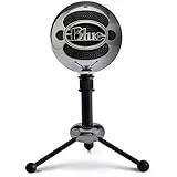 Blue Snowball USB-Mikrofon für Aufnahmen, Streaming, Podcasting, Gaming auf PC und Mac, Kondensatormikrofon mit Nieren- und Kugelcharakteristik und stilvollem Retro-Design - Silber