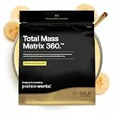 Protein Works | Total Mass Matrix 360 – GOLD Innovation, Tri-Protein-Mix, Mass Gainer, Proteinpulver mit Kreatin-Monohydrat, Glutamin & Vitamin‑Mineral-Mix, Banana Smooth, 8 Portionen, 2.12kg