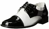 Pleaser Disco18/bw, Herren Brogue Schnürhalbschuhe, Mehrfarbig (Black-White), L