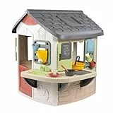 Smoby Life – Matschküche – Küche mit Töpfen und Geschirr – Große Arbeitsfläche – 16 Zubehörteile inklusive – Recyceltes Material – Ab 2 Jahren