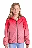 Killtec Mädchen Lyse GRLS JCKT A Funktionsjacke/Regenjacke mit Kapuze, packbar, neon-Coral, 152