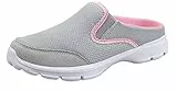 Sisttke Hausschuhe Damen Clogs Herren Slip On Pantoffeln Sommer Outdoor Atmungsaktiv Bequeme Gartenschuhe rutschfest Schlupfschuhe Slipper,Grau-HH,38 EU