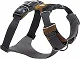 Ruffwear Front Range Hundegeschirr, reflektierendes Y-Geschirr, verstellbares, bequem gepolstertes Alltagsgeschirr für Spaziergänge und Hunderennen, 2 Leinenbefestigungen, Moonlight Mountains M