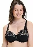 Sans Complexe Damen Push Up COTON D'ARUM Schalen, Spitze, Schwarz, 75C (Herstellergröße: EU: 75C)
