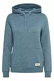 OXMO OXOwena Damen Kapuzenpullover Hoodie Pullover mit Kapuze, Größe:M, Farbe:Goblin Blue Melange (1840111)