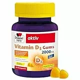 Doppelherz Vitamin D3 - Vitamin D trägt zur normalen Funktion des Immunsystems bei - 40 leckere Gums mit Zitronen-Geschmack