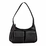 TOM TAILOR Denim Malina Damen Umhängetasche Schultertasche Mittelgroß Schwarz