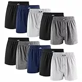 L&K Sparpack Set 10 Boxershorts Men Herren Webboxer mit Klassische Designs Unterwäsche Männer Baumwolle 1409 XL