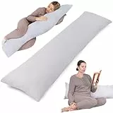 Totsy Baby Seitenschläferkissen Schwangerschaftskissen 40x145 cm - Kuschelkissen Schlafkissen Pregnancy Pillow Stillkissen Kissen mit Bezug für Seitenschläfer und Erwachsene Oeko-Tex